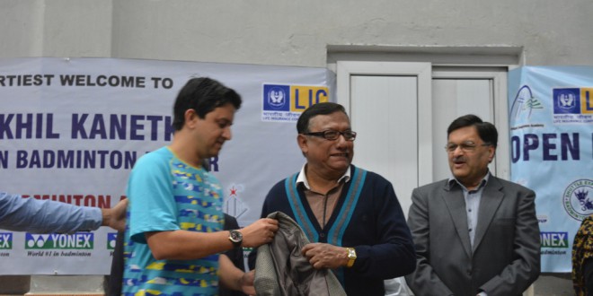 BBA Felicitate our very own Mr. Subrata Banerjee National Badminton Player by Olypian Nikhil Kanitkar